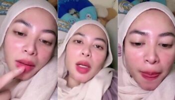 Jilbab Pink Crot Dimuka